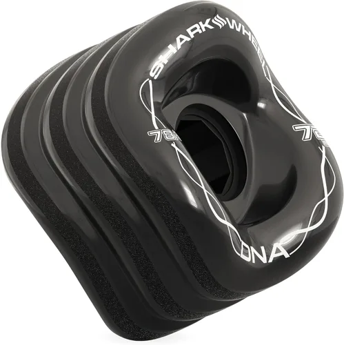 Miniatura 3 de Ruedas Shark Wheel de 72 mm para longboard de crucero, fórmula DNA, juego de 4 ruedas Negro con azul