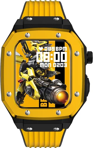 Miniatura 13 de Funda de aleación para Apple Watch Band Series 8, de 1.77 pulgadas, 1.65 pulgadas, 1.65 pulgadas, kit de modificación de marco de metal, accesorios