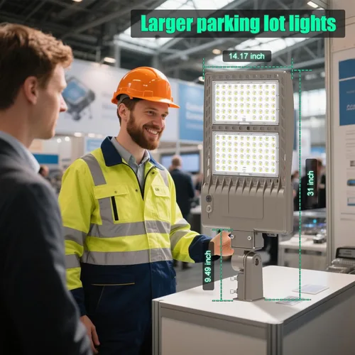 Miniatura 2 de Luz LED de Poste para Estacionamiento de 480V 320W con Montaje de Ajuste Deslizante, Luces LED Tipo Caja UL DLC Certificadas 44800LM 5000K Luces