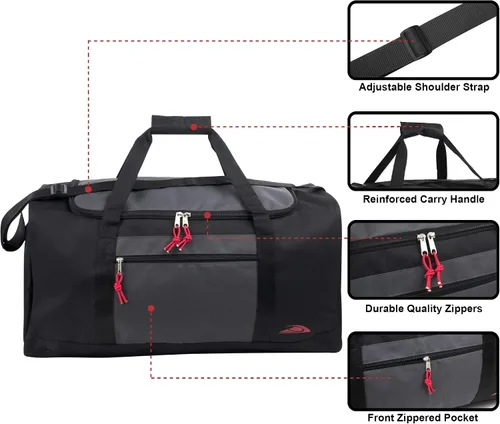 Miniatura 2 de Bolsas de lona ligeras para hombres y mujeres para viajar, el gimnasio y como bolsa de equipo deportivoorganizador