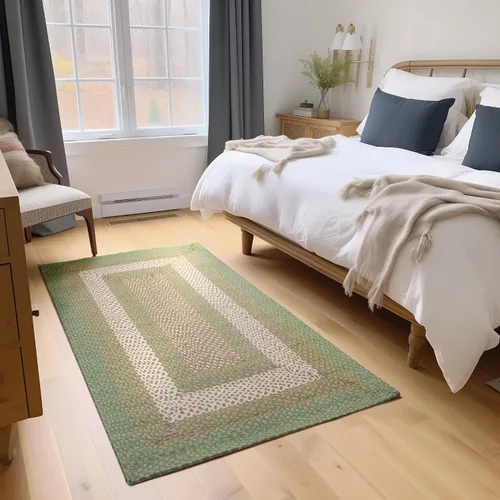 Miniatura 14 de Super Area Rugs Alfombra Trenzada Estilo Granja de 20x30 Pulgadas - Alfombra de Algodón Natural Suave para Baño, Cocina, Entrada - Alfombra Tejida