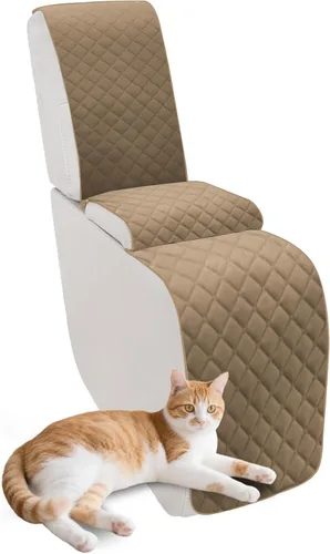 Miniatura 81 de Fundas para sofá modular reclinable, de terciopelo en forma de L, funda de consola central para perros y mascotas, lavable antideslizante, 1 funda
