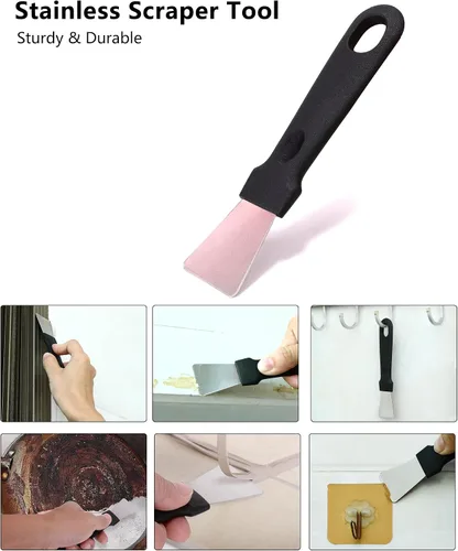 Miniatura 4 de Ginsco Kit de cepillo de limpieza de hendiduras de cerdas duras de 7 piezas, herramientas multifuncionales de limpieza de huecos para ventanas