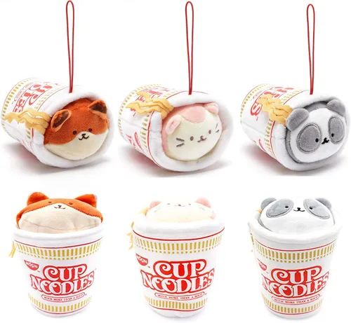 Miniatura 23 de Anirollz Juguete de peluche – Manta oficial de Nissin Cup Fideos Roll Outfitz Doll Suave, esponjoso, cálido, lindo, cómodo, seguro, almohada