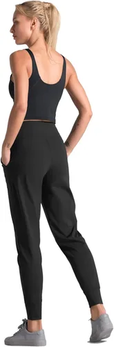 Miniatura 5 de Dragon Fit - Pantalones deportivos para mujer, con bolsillos y tiro alto, para yoga, ejercicios, pantalones cónicos, pantalones de descanso