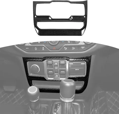 Miniatura 12 de RT-TCZ Cubierta de panel de interruptor de ventana para Jeep JL JLU Gladiator JT 2018-2024 Baby Blue Accesorios interiores