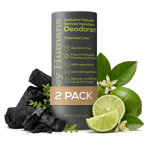 Miniatura 34 de Hey Humans Desodorante, desodorante sin aluminio para mujeres y hombres, contiene ingredientes de origen natural, control de olores todo el día
