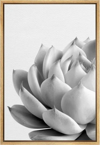 Miniatura 33 de Lienzo enmarcado para pared, diseño de rosa del desierto con pinchos, plantas florales suculentas, fotografía, arte moderno, primer plano