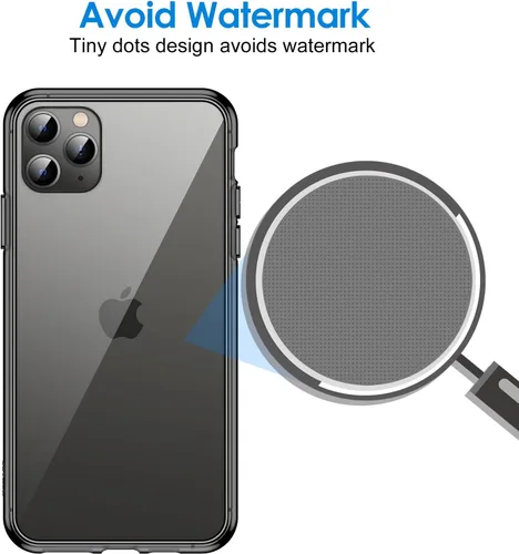 Miniatura 5 de JETech - Funda para iPhone 11 Pro Max (2019), 6.5 pulgadas, cubierta a prueba de golpes, parte trasera transparente anti-rayones 11PM- Negro