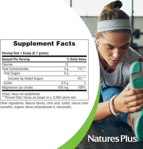 Miniatura 4 de NaturesPlus KalmAssure Polvo de magnesio – 1.15 libras – Sabor naranja – Apoya la relajación nerviosa y muscular – Sin OMG, sin gluten, vegano – 60