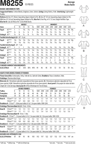 Miniatura 2 de McCall's Misses/Plus Size TOP/Vest Kit de patrón de costura, multicolor