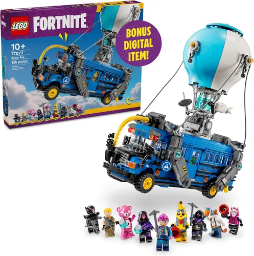 LEGO Fortnite - Juguete de construcción de autobús de batalla – Juguete coleccionable de Fortnite para niños y niñas, a partir de 10 años – Juego de