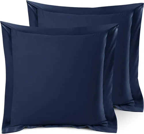 Miniatura 96 de Nestl Juego de 2 fundas tipo sham de almohada suaves - Fundas de almohada de microfibra de doble cepillado - Fundas de almohada de cama premium
