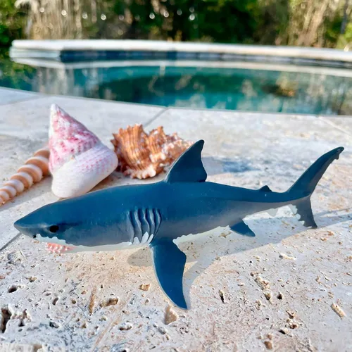 Miniatura 2 de Safari Ltd. Gran figura de tiburón blanco – Figura de modelo realista de 6.25 pulgadas – Juguete educativo para niños, niñas y niños a partir de 3