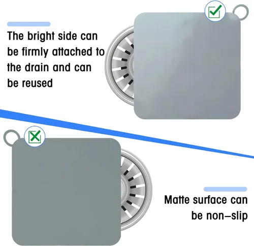 Miniatura 3 de Yinkin 6 Piezas Cubiertas de Desagüe para Mantener Alejados los Insectos Tapones de Silicona para Piso de Ducha y Bañera Tapones de Desagüe