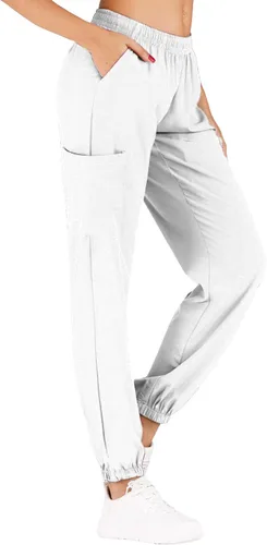Miniatura 4 de Minty Mint Women's Scrub Set Fit Lightweight Durable V Neck Top Slim Skinny Cargo Scrub Jogger Pant