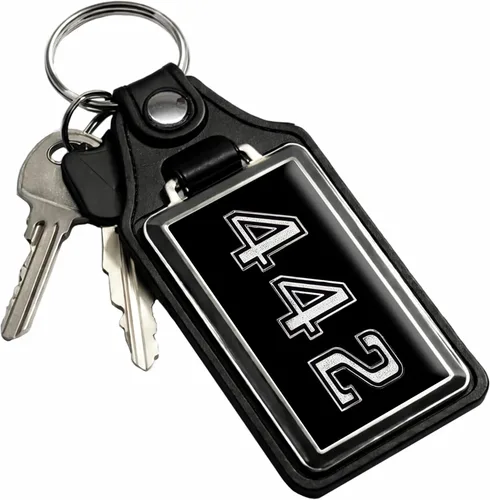 Miniatura 59 de Brotherhood Car Key Chain for Cutlass - Classic Models Keychain for Men and Women Gift Key Ring Azul alpino
