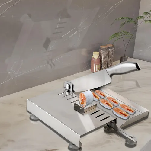 Miniatura 4 de Cortador de carne manual Biltong Slicer Rib pollo máquina de corte de la medicina china carne seca rebanadora inoxidable astilla