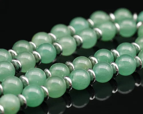 Miniatura 35 de Colgante de corazón de aventurina natural, Collar de cuentas de aventurina genuina, Collar de piedra verde, Collar de piedras preciosas, Cuentas