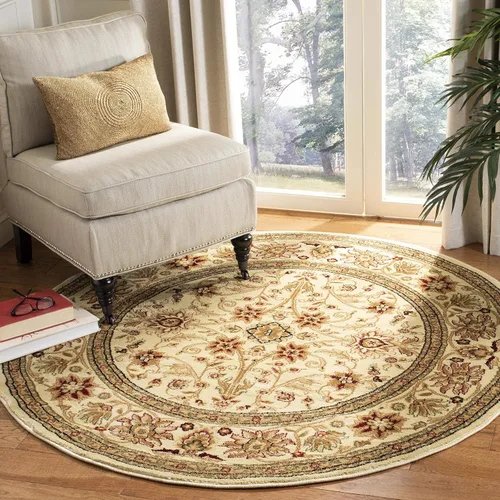 Miniatura 43 de SAFAVIEH Lyndhurst Collection - Alfombra de área de 9 x 12 pies, color marfil y rojo, diseño oriental tradicional, no desprende pelusa y de fácil