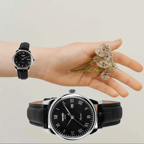 Miniatura 7 de SKMEI Pair Watches for Couples Men and Women His and Hers Watch Set Husband Wife Valentines Matching Wrist Watch Wedding Gifts Waterproof Business
