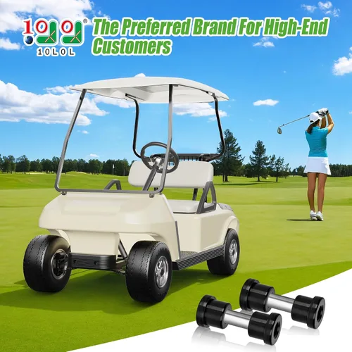 Miniatura 2 de 10L0L Kit de bujes de resorte para carrito de golf, manguito de buje de grilletes traseros para EZGO TXT/Medalist (1994 en adelante) y Club Car DS