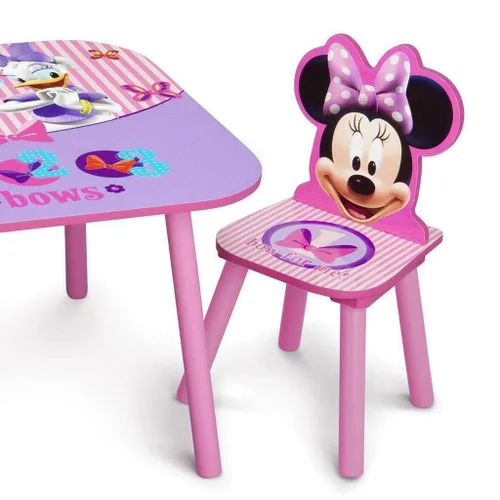Miniatura 3 de Delta Children - Juego de mesa y sillas para niños con diseño de Disney Minnie Mouse, set de 3 piezas (incluye 2 sillas) - Ideal para hacer