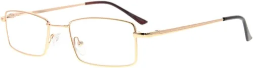 Miniatura 11 de Eyekepper Anteojos de lectura con bisagras de resorte con puente de titanio de memoria flexible para hombres y mujeres (negro, +0.50)