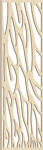 Miniatura 5 de 9 3/8"W x 24 3/8"H x 1/4"T Bristol Decorativos Paneles de Pared de Madera Calado, Cereza