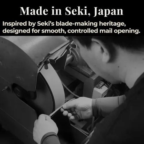 Miniatura 6 de Wablade Abrecartas Katana inspirado en samurái de 8.27 pulgadas, fabricado en Seki, Japón, con soporte y funda, abrelatas de correo japonés