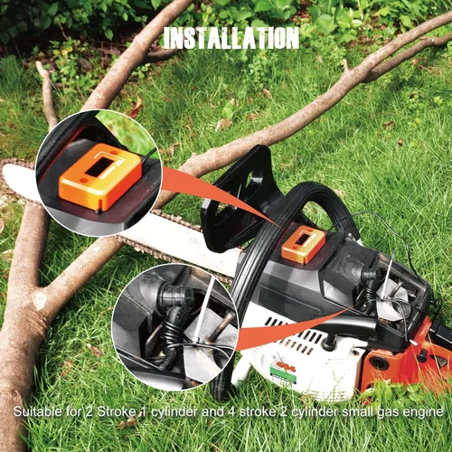 Miniatura 4 de Yooreal Medidor digital de horas, tacómetro de RPM, diseño impermeable IP68 para cortacésped, automóvil, motor, tractor, motosierra, motor fuera