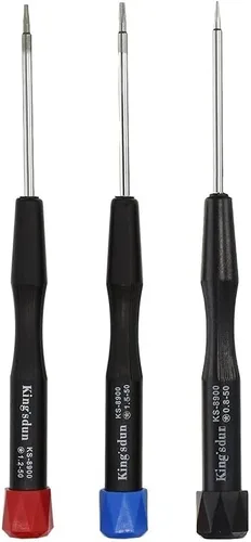 Juego de 3 destornilladores Pentalobe, Uacen 5 Point 0.8 1.2 1.5 Juego de destornilladores de precisión o P2 P5 P6 o TS1 TS4 TS5 para Apple iPhone,