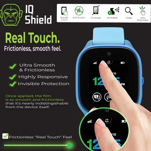 Miniatura 8 de IQShield Paquete de 6 protectores de pantalla para Verizon Gizmo Watch 2, fácil de instalar, ultrafino, resistente a las manchas, arañazos