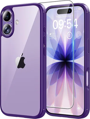 Miniatura 142 de TAURI Funda magnética 2 en 1 transparente para iPhone 14 Pro, compatible con Magsafe [no amarillenta] con protector de pantalla, protección de grado