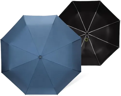 Miniatura 93 de Cuby Paraguas UV compacto plegable paraguas ligero portátil manual paraguas de viaje para resistente a la lluvia y 99% de protección UV con Negro