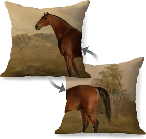 Miniatura 16 de Fundas de almohada de 12 x 20 pulgadas, regalos para amantes de los caballos, fundas de almohada lumbares decorativas para el hogar, sala de estar