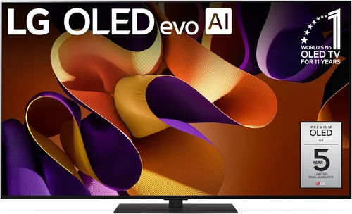 LG Clase de 55 pulgadas OLED evo Serie G4 Smart TV Procesador 4K Pantalla Plana con Magic Remote Alimentado por IA con Alexa Integrado (OLED55G4SUB,
