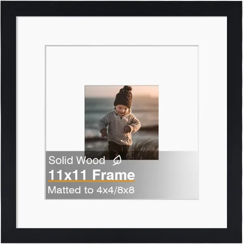 Miniatura 37 de KINLINK 3.5x5 Picture Frame, Ash Black Solid Wood Frame with Plexiglass for Table Top and Wall Mounting, Photo Frame for Horizontal or Vertical
