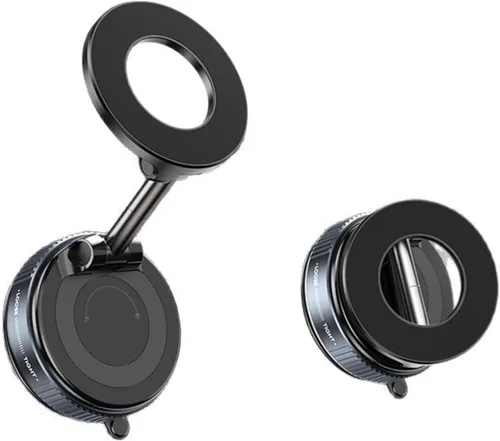 Miniatura 13 de Jikasho Soporte magnético para teléfono con succión al vacío, plegable y retráctil, soporte de teléfono con ventosa manos libres