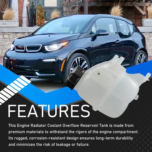 Miniatura 5 de Depósito de Rebosamiento de Refrigerante del Radiador del Motor con Tapa Compatible con BMW i3/i3s i8 118i 318i Mini Cooper/Cooper Countryman/Cooper