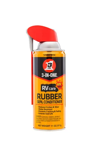 Miniatura 2 de 3-IN-ONE RVcare - Lubricante de silicona deslizante con spray de popote inteligente de 2 vías, 11 onzas y acondicionador de sello de goma RVcare