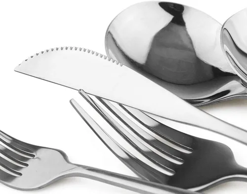 Miniatura 2 de Juego de cubiertos de 24 piezas, acero inoxidable 18/0, cuchillo, cuchara y tenedor, para 6 personas