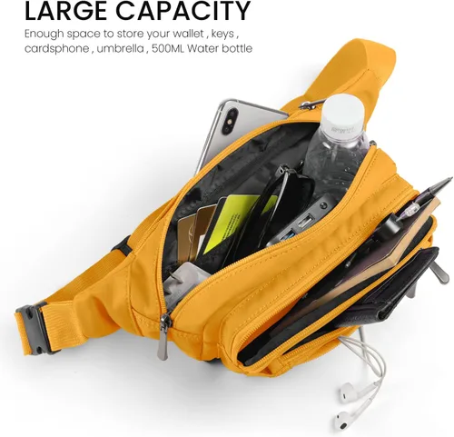 Miniatura 2 de CXWMZY Riñoneras para mujeres y hombres, riñoneras con múltiples bolsillos, gran capacidad, impermeable, casual, para viajes de Disney, ciclismo