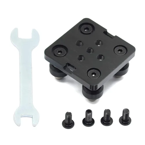 Miniatura 4 de Pequeña Rueda en V con Placa para Perfil de Aluminio 2020 para CNC y Impresora 3D