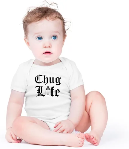 Miniatura 16 de AW Fashions Chug Life - Body para bebé divertido, lindo y cómodo - Ropa de moda para recién nacidos
