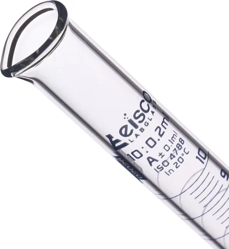Miniatura 3 de Cilindro graduado, 0.3 fl oz - Tolerancia Clase A ±0.0.3 fl oz - Base hexagonal - Graduaciones azules - Vidrio de borosilicato 3.3 - Eisco Labs