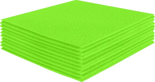 Miniatura 166 de FabricLA Hojas de fieltro acrílico para manualidades, cuadrados de fieltro precortados suaves de 4 x 4 pulgadas (3.9 in x 3.9 in), utiliza hojas