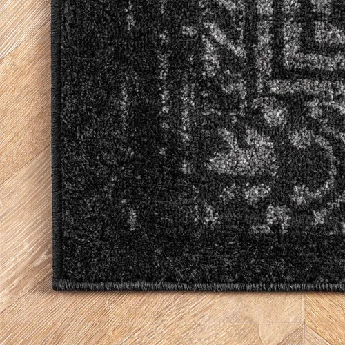 Miniatura 7 de nuLOOM Arlena - Alfombra de área tradicional vintage - Alfombra de acento de 2 x 3 pies, moderna/contemporánea, negro/gris, alfombras para sala