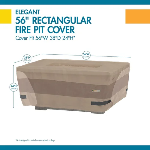 Miniatura 7 de Duck Covers Elegante cubierta rectangular impermeable para hoguera de 54 pulgadas