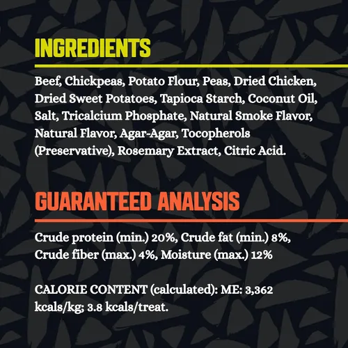 Miniatura 5 de Killer Crunchies - Golosinas para perros, aperitivo crujiente y saludable para cachorros y perros adultos, hecho con carne de res real, receta